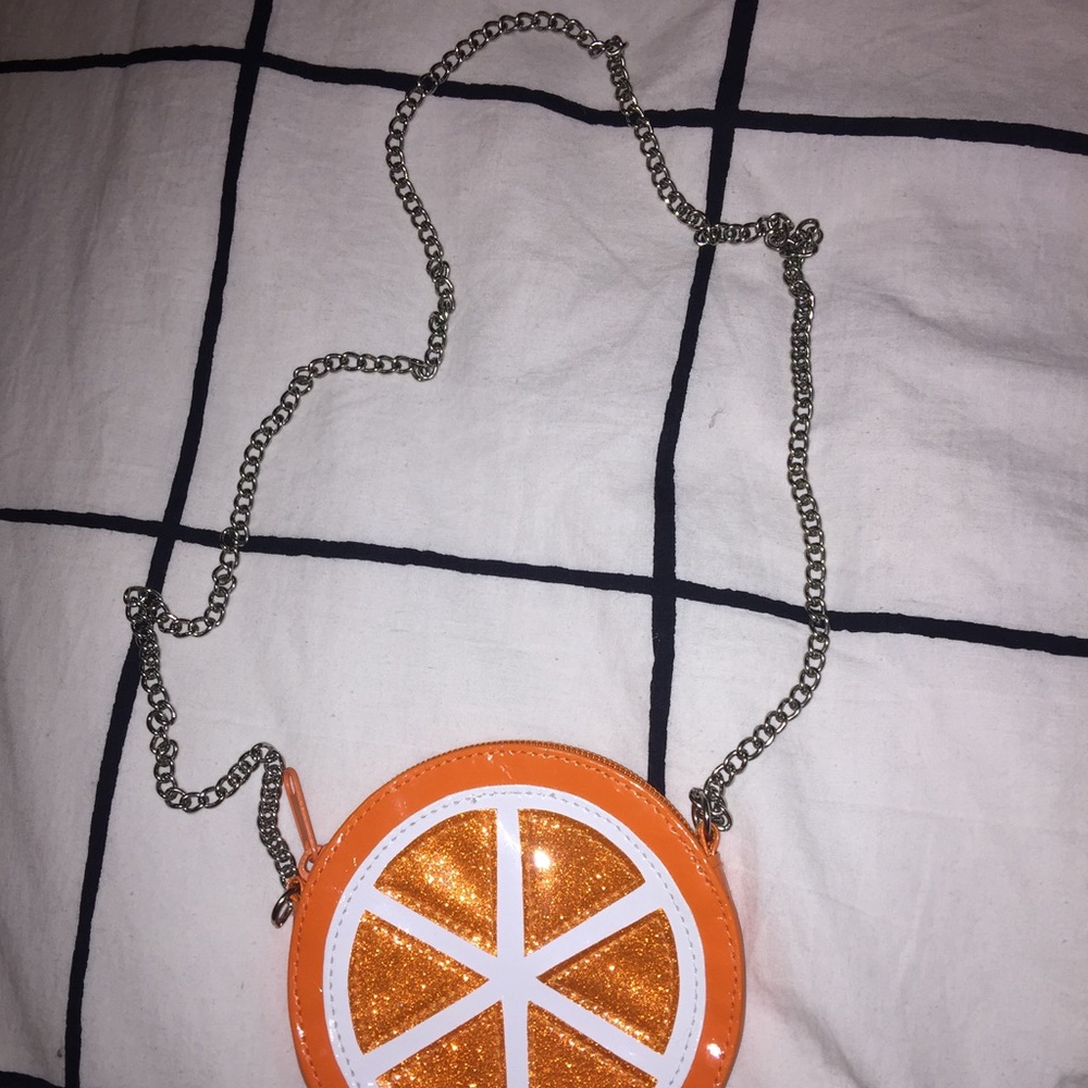 Orange vintage purse